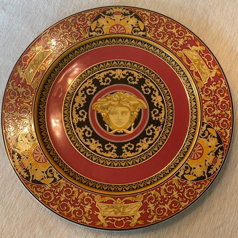 Rosenthal meets Versace Medusa Red Serving Plate